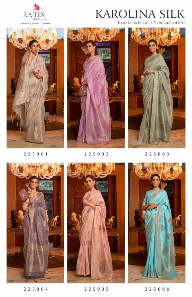 Rajtex Karolina Silk Heavy Designer Festive Wear Handloom Latest Saree Collection